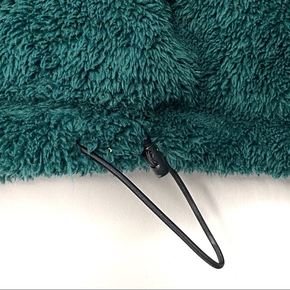 PINK Victoria Secret Women’s Dark Green 1/2 Zip Pullover Sherpa Fleece Jacket S - Picture 8 of 13